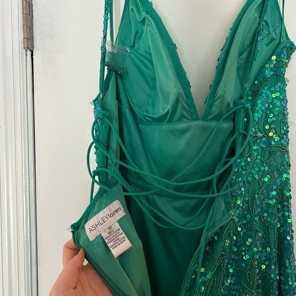 Ashley Lauren mermaid sequined dress size 10 - Picture 5 of 8